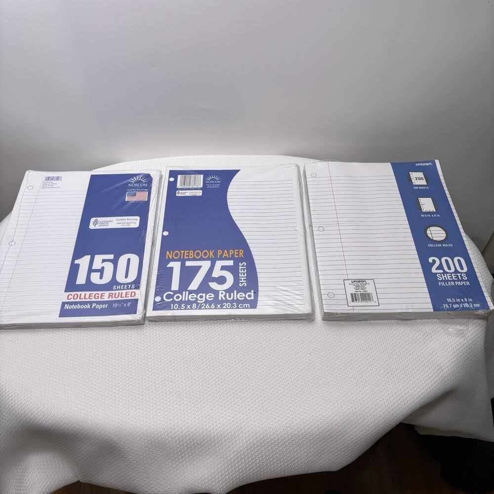 College Ruled Notebook Filler Paper